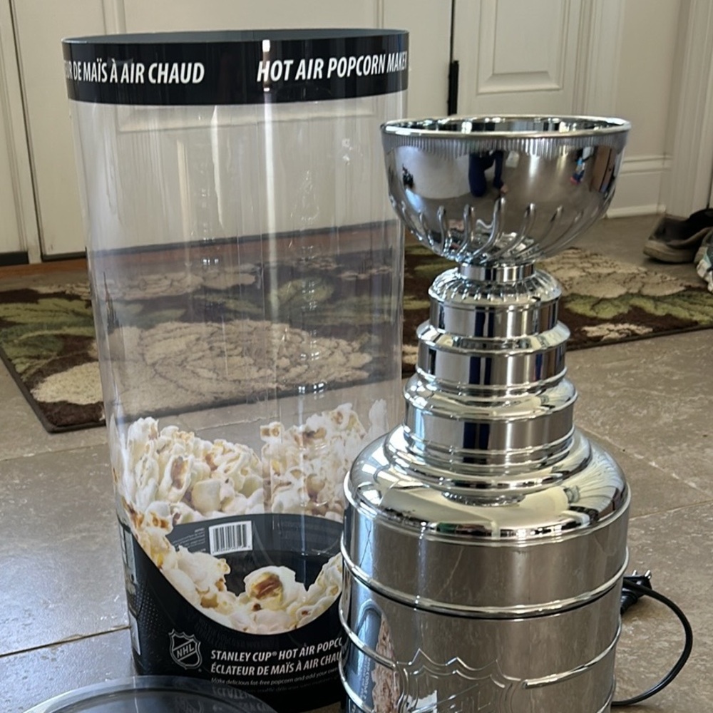 NHL Stanley Cup popcorn maker.  Hot air, no oil - like new